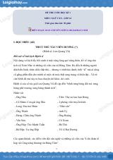 Đề thi học kì 1 Văn 12 Cánh diều - Đề số 1